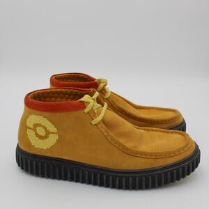 Clarks Pokemon Pikachu Chukka Boots Mens 12 Yellow Suede Torhill Limited Edition